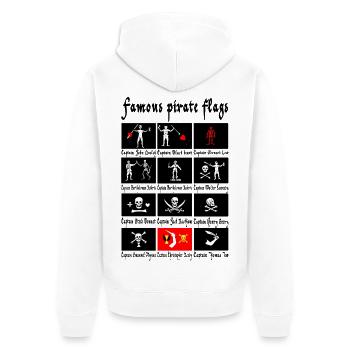 Pirates célèbres et leurs drapeaux - Veste à capuche bio Premium Unisexe - blanc - Dos - Thijin (182cm)