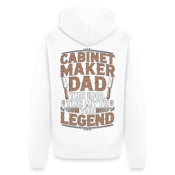 Ébéniste Papa L’idole Le Mythe Le Menuisier - Veste à capuche bio Premium Unisexe - blanc - Dos - Thijin (182cm)