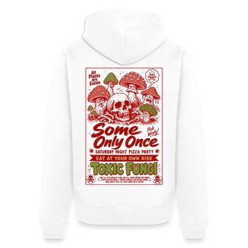 All Plants Are Edible Toxic Fungi Gardening - Unisex Premium Organic Zip Hoodie - white - Back - Thijin (182cm)