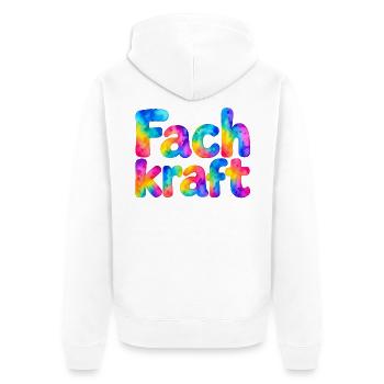Beauty Doc, Beauty, Doc, Beautyfan, Schönheit, Kos - Unisex Premium Bio Zip Hoodie - Weiß - Hinten - Thijin (182cm)
