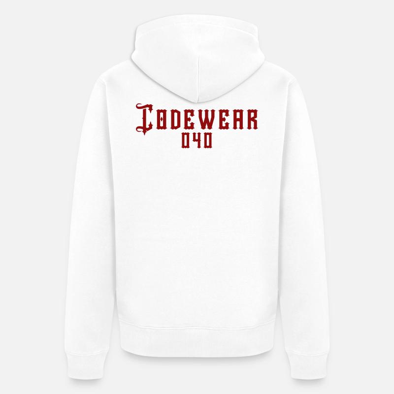 Codewear 040 Hamburg - Unisex Premium Bio Zip Hoodie - Weiß