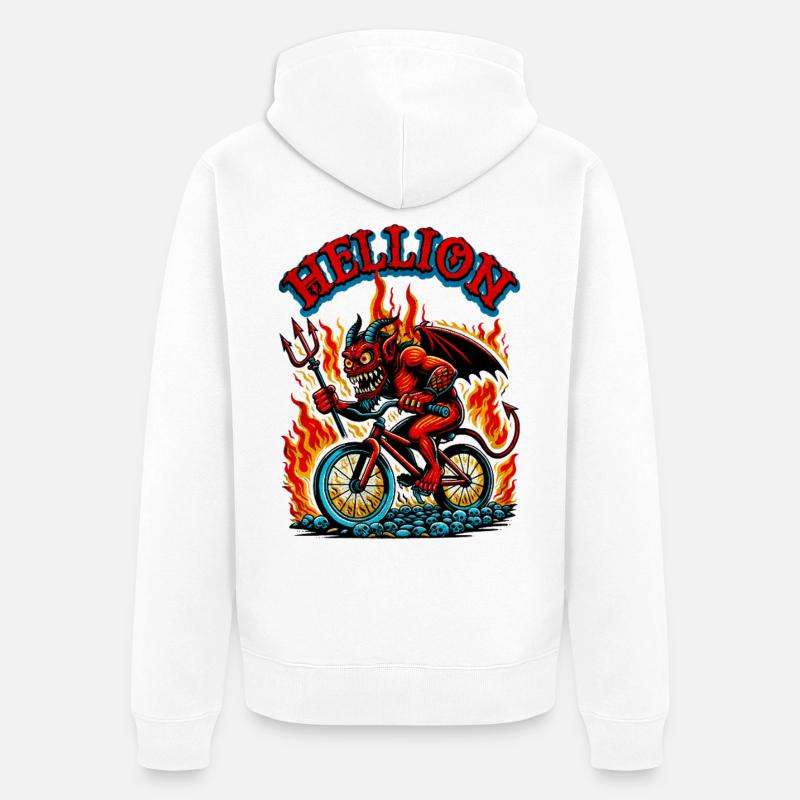 Hellion - Veste à capuche bio Premium Unisexe - blanc