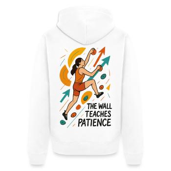 Motivation des femmes du bloc - Art abstrait - Veste à capuche bio Premium Unisexe - blanc - Dos - Thijin (182cm)