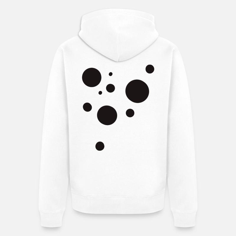 Dots - Veste à capuche bio Premium Unisexe - blanc