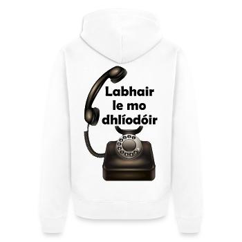 Talk To My Lawyer Design - Veste à capuche bio Premium Unisexe - blanc - Dos - Thijin (182cm)