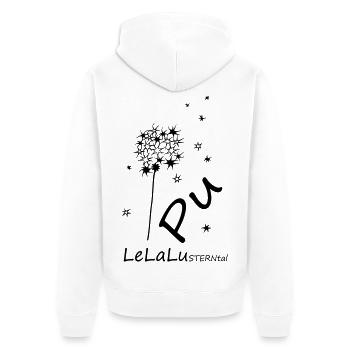 LeLaLuSTERNtal Pu - The original by heavenlygoods - Unisex Premium Organic Zip Hoodie - white - Back - Thijin (182cm)