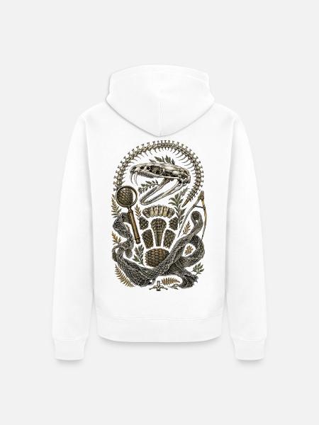 Herpetologie Herpetologe - Unisex Premium Bio Zip Hoodie - Weiß