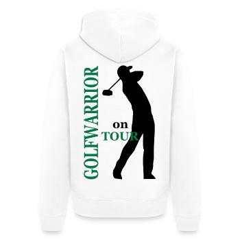 golf - Veste à capuche bio Premium Unisexe - blanc - Dos - Thijin (182cm)