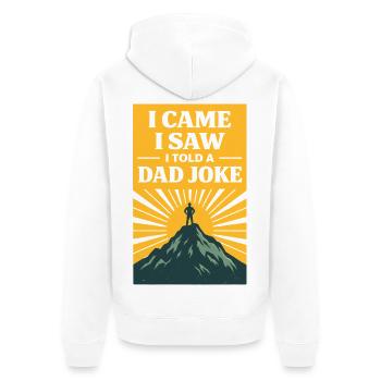 Chemise drôle de blague de papa Cadeau d’humour de père - Veste à capuche bio Premium Unisexe - blanc - Dos - Thijin (182cm)