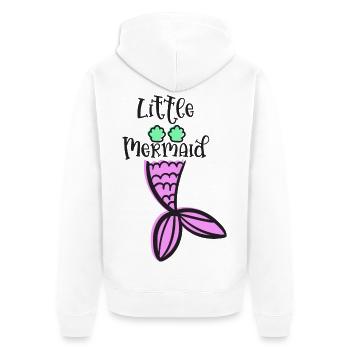 Little Mermaid Magical Sailor Style - Unisex Premium Organic Zip Hoodie - white - Back - Thijin (182cm)