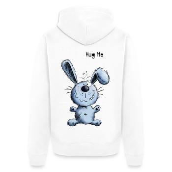 Hug Me Bunny - Veste à capuche bio Premium Unisexe - blanc - Dos - Thijin (182cm)