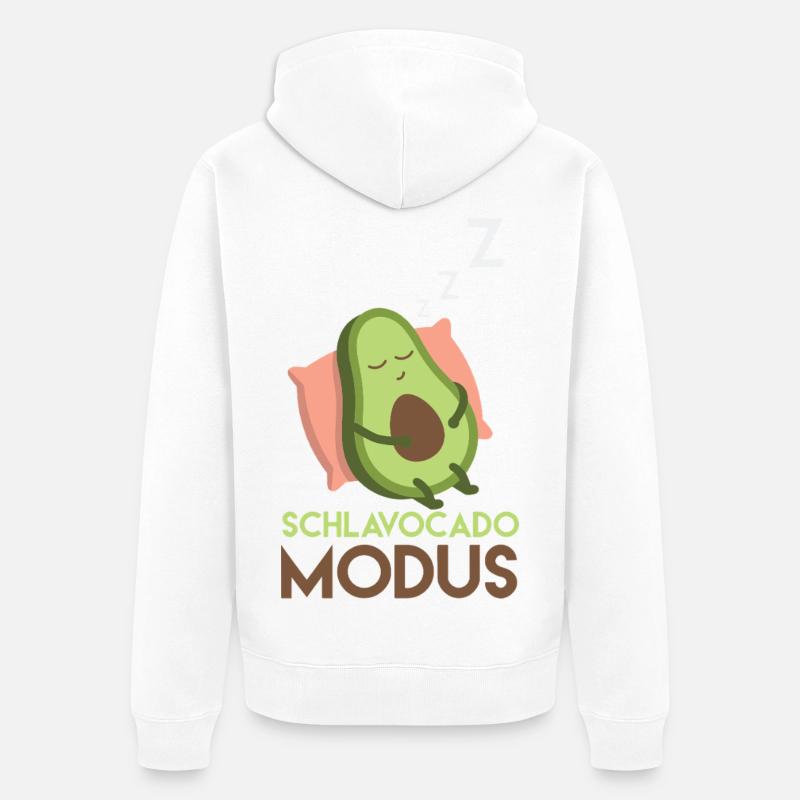 Schlavocado Mode - Veste à capuche bio Premium Unisexe - blanc