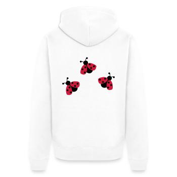 Coccinelle - Veste à capuche bio Premium Unisexe - blanc - Dos - Thijin (182cm)
