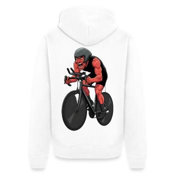 Vélo de route Vélo Vélo Sport Vélo VTT - Veste à capuche bio Premium Unisexe - blanc - Dos - Thijin (182cm)