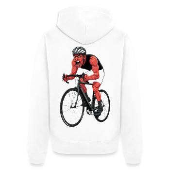 Vélo de route Vélo Vélo Sport Vélo VTT - Veste à capuche bio Premium Unisexe - blanc - Dos - Thijin (182cm)