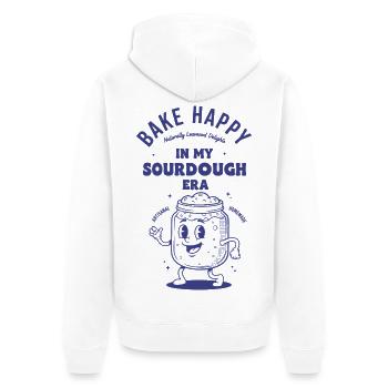 Ère du pain au levain Baker Baker - Veste à capuche bio Premium Unisexe - blanc - Dos - Thijin (182cm)