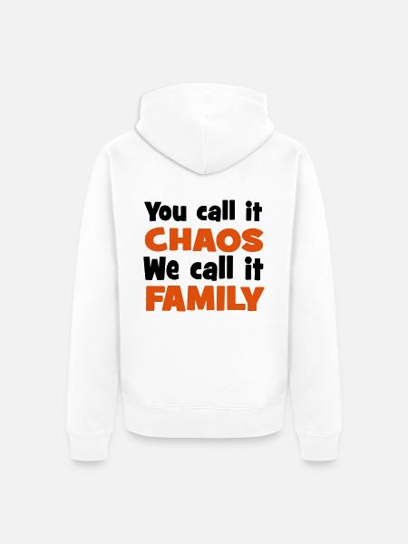 Familie - Unisex Premium Bio Zip Hoodie - Weiß