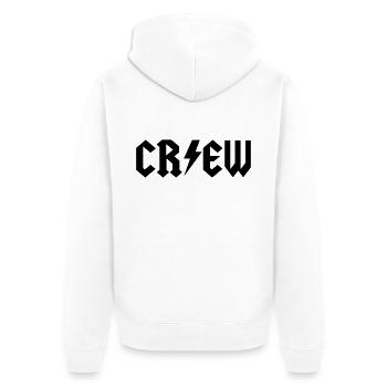 Crew - Unisex Premium Bio Zip Hoodie - Weiß - Hinten - Thijin (182cm)
