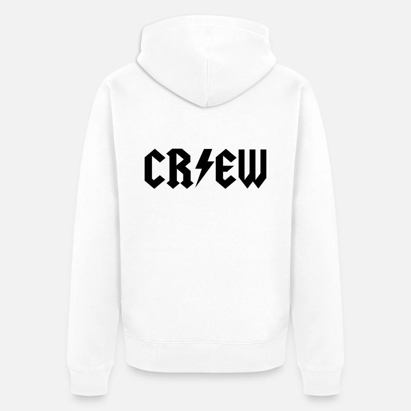 Crew - Veste à capuche bio Premium Unisexe - blanc