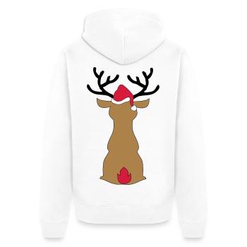 Jour de Noël - Veste à capuche bio Premium Unisexe - blanc - Dos - Thijin (182cm)