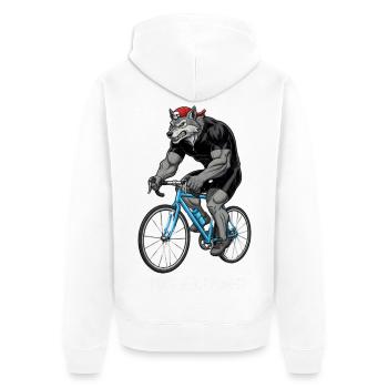 Vélo de route Vélo Vélo Sport Vélo VTT - Veste à capuche bio Premium Unisexe - blanc - Dos - Thijin (182cm)