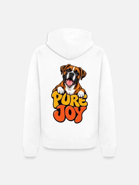 Boxer - Unisex Premium Bio Zip Hoodie - Weiß