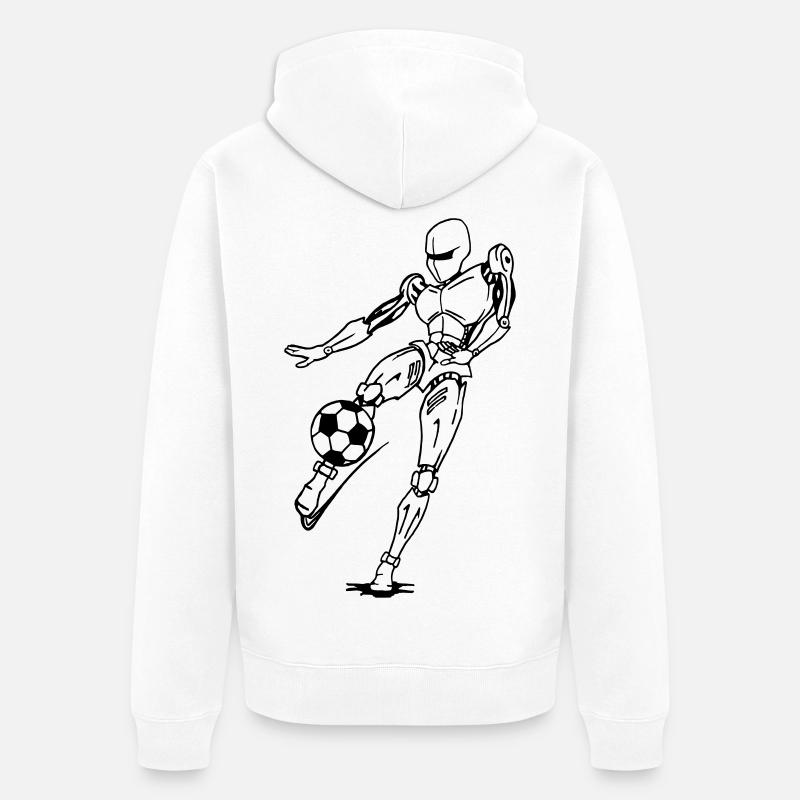 Kick it! - Veste à capuche bio Premium Unisexe - blanc