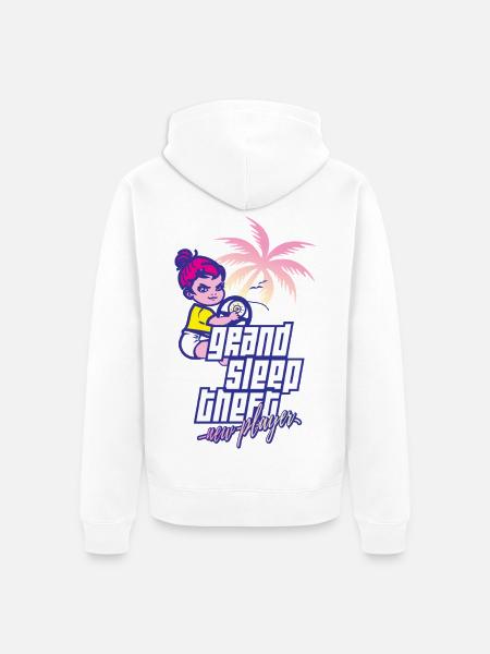 New Baby Girl - Unisex Premium Bio Zip Hoodie - Weiß
