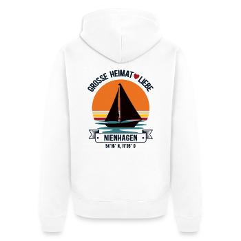 Nienhagen Heimat Mecklenburg Vorpommern Ostsee - Unisex Premium Bio Zip Hoodie - Weiß - Hinten - Thijin (182cm)