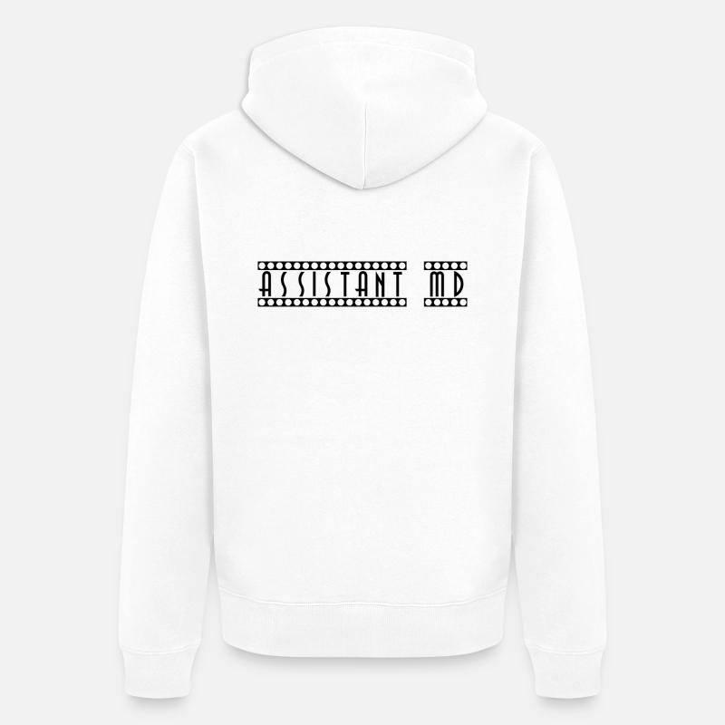 Assistant_MD - Veste à capuche bio Premium Unisexe - blanc