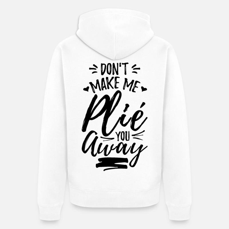 Ne me fais pas t’éloigner - Veste à capuche bio Premium Unisexe - blanc