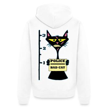 Chat racaille - Veste à capuche bio Premium Unisexe - blanc - Dos - Thijin (182cm)