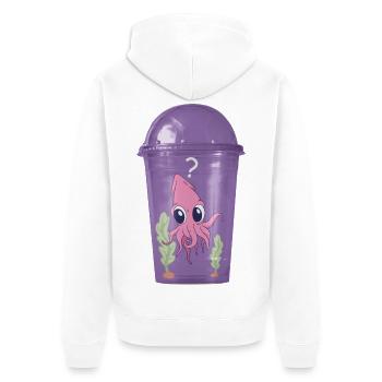 Calmar dans la tasse - Veste à capuche bio Premium Unisexe - blanc - Dos - Thijin (182cm)