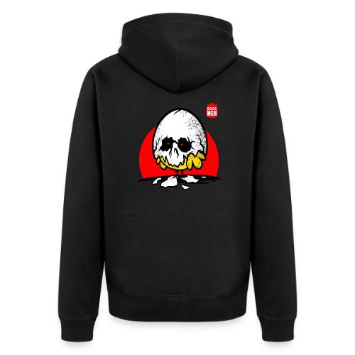 Eggshell skull - easter egg - Unisex Premium Organic Zip Hoodie