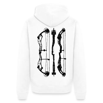 BowtechRekoning_Plans - Veste à capuche bio Premium Unisexe - blanc - Dos - Thijin (182cm)