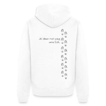 bi daun moi away around the corner - I'm then away around the corner - Unisex Premium Organic Zip Hoodie - white - Back - Thijin (182cm)