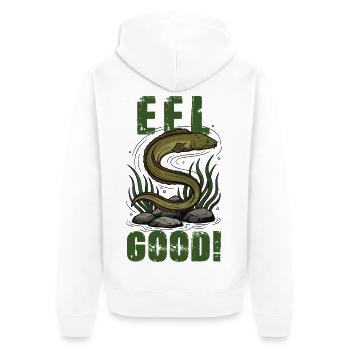 Vintage Eel Eel Good Humor - Unisex Premium Organic Zip Hoodie - white - Back - Thijin (182cm)