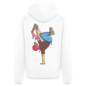 Breakdance Danse de la glace Breakdancer Breakdance - Veste à capuche bio Premium Unisexe - blanc - Dos - Thijin (182cm)