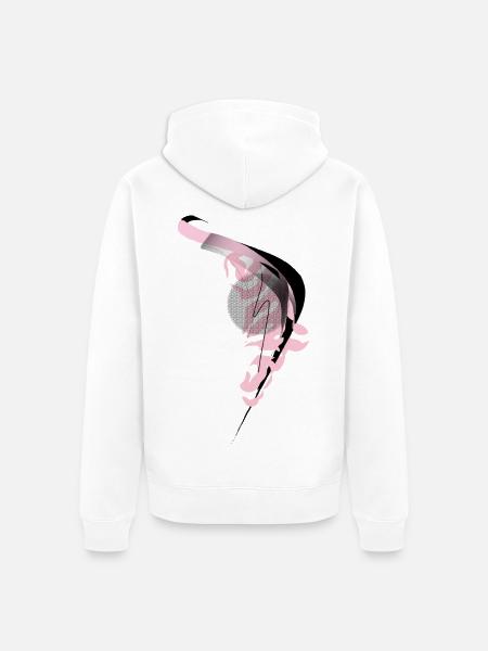 Dance of the Dragon - Unisex Premium Organic Zip Hoodie - white