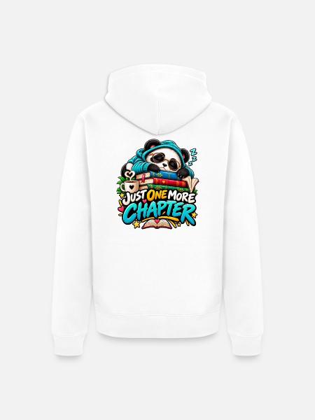 Sleepy Panda und ergänzendes Kapitel - Unisex Premium Bio Zip Hoodie - Weiß
