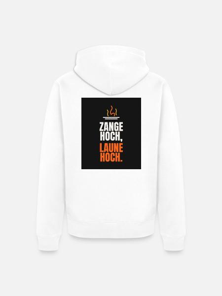 Grillen - Unisex Premium Bio Zip Hoodie - Weiß
