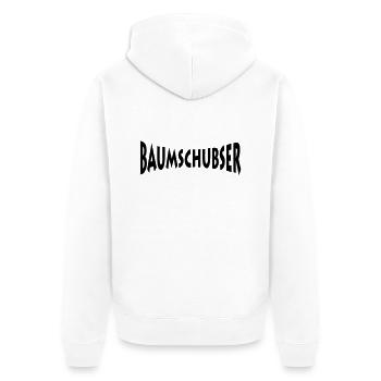 Baumschubser - Unisex Premium Organic Zip Hoodie - white - Back - Thijin (182cm)