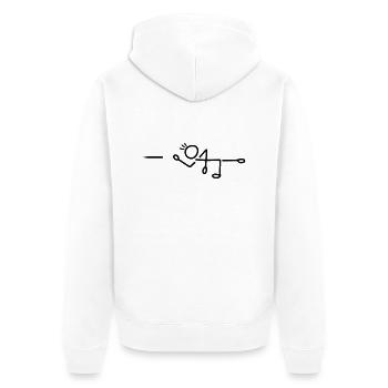 Darts dart - Arrow - Unisex Premium Organic Zip Hoodie - white - Back - Thijin (182cm)