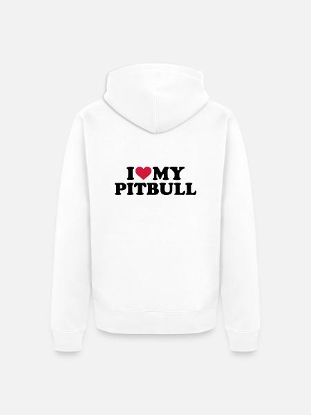 Pitbull - Unisex Premium Bio Zip Hoodie - Weiß