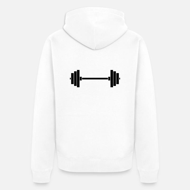 poids - Veste à capuche bio Premium Unisexe - blanc