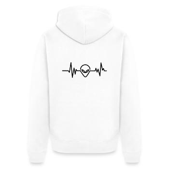 aliens - Veste à capuche bio Premium Unisexe - blanc - Dos - Thijin (182cm)