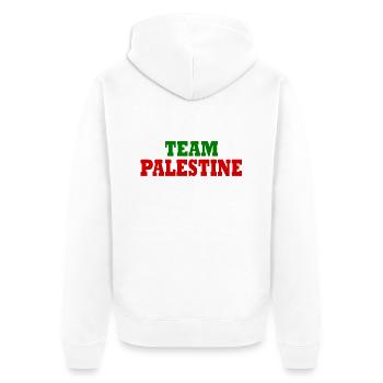 Palestine - équipe de Palestine - Veste à capuche bio Premium Unisexe - blanc - Dos - Thijin (182cm)
