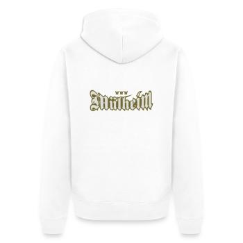 Köln-Mülheim 2 - Unisex Premium Bio Zip Hoodie - Weiß - Hinten - Thijin (182cm)