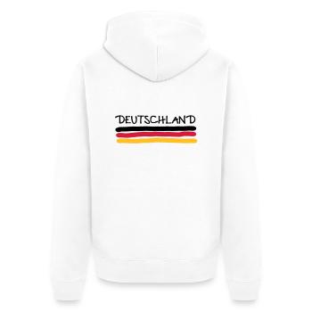 Allemagne - Veste à capuche bio Premium Unisexe - blanc - Dos - Thijin (182cm)