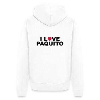 love paquito - Veste à capuche bio Premium Unisexe - blanc - Dos - Thijin (182cm)
